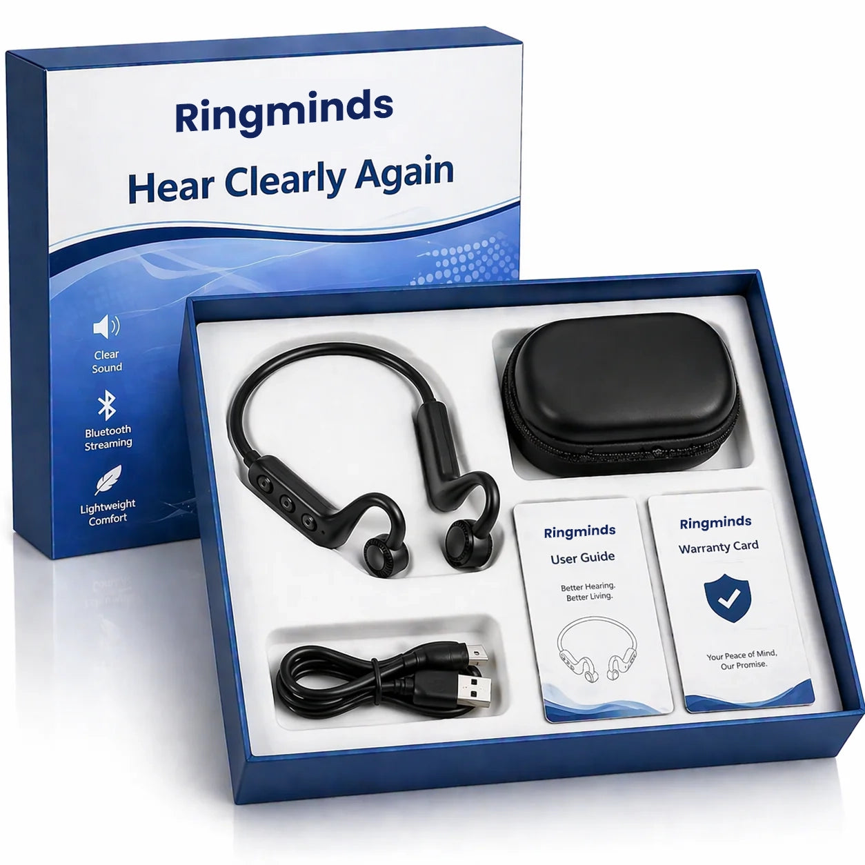 🌎Ends Today: 83% OFF!⏰👂Revitalize your ears again💖 💥 LIMITED TIME OFFER!🔥Advanced Bone Conduction Smart Hearing Headphones