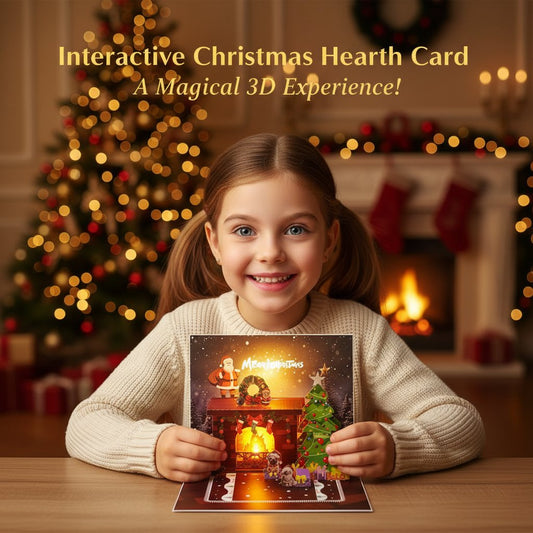 🎄Magical Interactive Christmas Card - Blow, Glow & Celebrate! 🎅