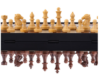 Advanced robotic chessboard with wooden chess pieces