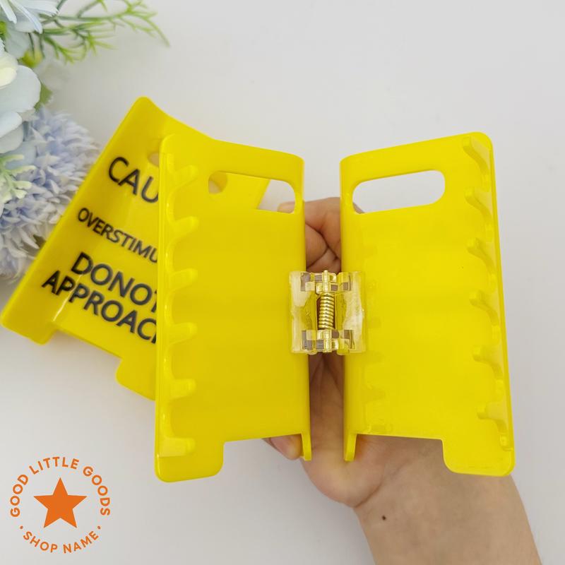 (🎄Early Christmas Sale 49%)⚠️Caution Overstimulated Sign Hair Claw Clip