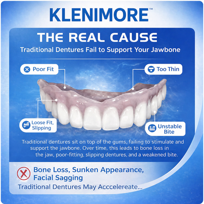 ⏰ 75% OFF Today! KLENIMORE™ Complete Dentures – Natural-Looking Smile