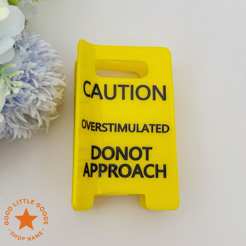 (🎄Early Christmas Sale 49%)⚠️Caution Overstimulated Sign Hair Claw Clip